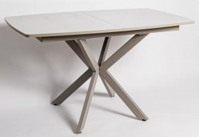 Стол TWIST Раздвижной со стеклом Капучино в Ноябрьске - noyabrsk.mebel-tymen.ru | фото